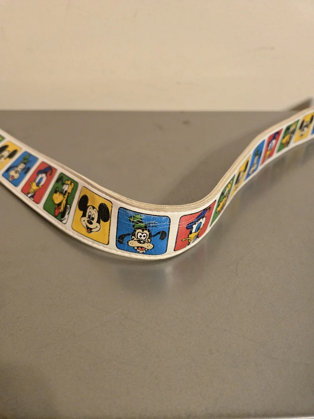 Disney Mickey Mouse Belt Vintage Cartoon Character Belt